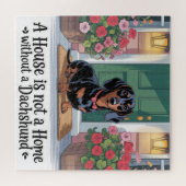 A House Is Not A Home Without A Dachshund ジグソーパズル (横)