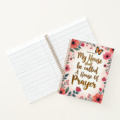 A House of 祈りの言葉8.5"x11"懸命カバーフローラ ノートブック (内部)