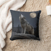 A Howling Wolf クッション (ブランケット)