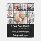 A Hug from Photo Memorial Keepsake フリースブランケット (正面)