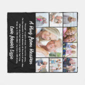 A Hug from Photo Memorial Keepsake フリースブランケット (正面(横))