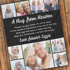 A Hug from Photo Memorial Keepsake フリースブランケット
