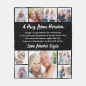 A Hug from Photo Memorial Keepsake フリースブランケット (正面)