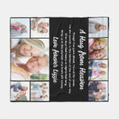 A Hug from Photo Memorial Keepsake フリースブランケット (正面(横))