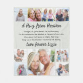 A Hug from Photo Memorial Keepsake フリースブランケット (正面)