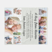 A Hug from Photo Memorial Keepsake フリースブランケット (正面(横))