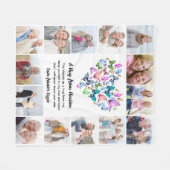 A Hug From The Photo Memorial Keepsake フリースブランケット (正面(横))