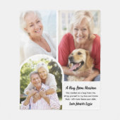 A Hug From The Photo Memorial Keepsake フリースブランケット (正面)