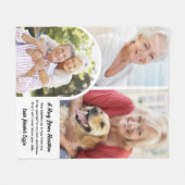 A Hug From The Photo Memorial Keepsake フリースブランケット (正面(横))