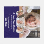 A Hug From The Photo Memorial Keepsake フリースブランケット (正面(横))