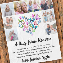 A Hug From The Photo Memorial Keepsake フリースブランケット