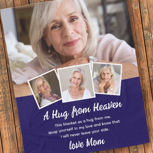 A Hug From The Photo Memorial Keepsake フリースブランケット