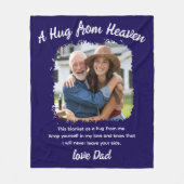 A Hug From The Photo Memorial Keepsake フリースブランケット (正面)