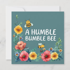 A Humble Bumble Bee Flat Card