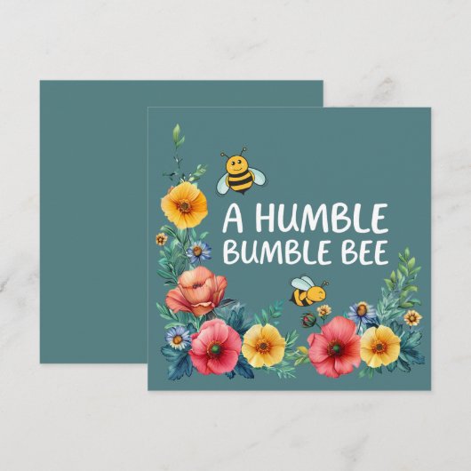 A Humble Bumble Bee Flat Card 2 (正面/裏面)