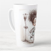  A Humorous Sketch on Healthcare Burnout カフェラテマグ (左アングル)