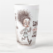  A Humorous Sketch on Healthcare Burnout カフェラテマグ (正面)