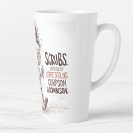  A Humorous Sketch on Healthcare Burnout カフェラテマグ