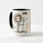  A Humorous Sketch on Healthcare Burnout マグカップ (正面左)