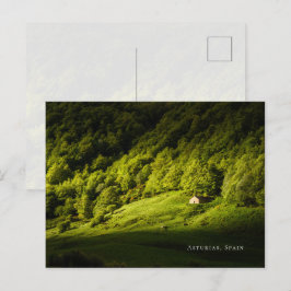 A hut in the valley, Asturias travel ポストカード