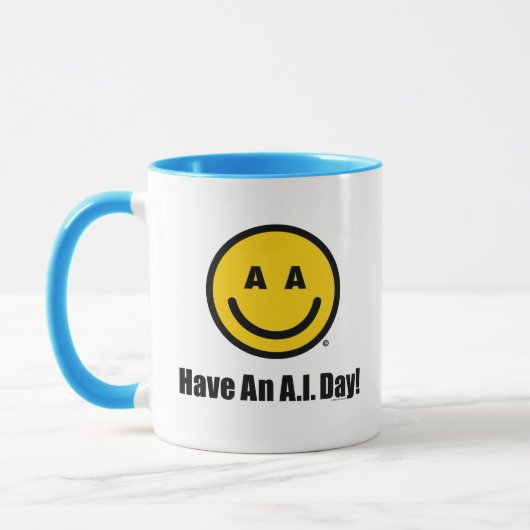 "A.I.で素敵な一日を!" オフィシャルマグ マグカップ (左)