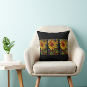 A.I.エンハンスドフォトのひまわり畑 クッション (椅子)