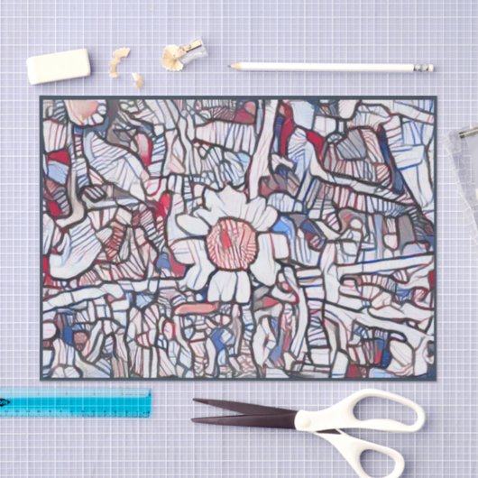 A.I.謙虚なデイジーの写真を強化 薄葉紙 (クラフト)