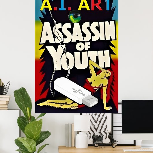 A.I. Art - Assassin of Youth ポスター (ホームオフィス)