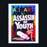 A.I. Art - Assassin of Youth ポストカード<br><div class="desc">A.I. Art - Assassin of Youth.  2024,  Ken Gage.  Digital art: parody.</div>