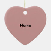 A I Love Daddyハート セラミックオーナメント (裏面)