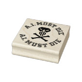 A.I. Must Die™ ロゴ (カレッジ フォント) ゴム印 (スタンプ)