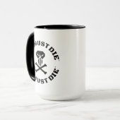 A.I. Must Die™ ロゴ(ミリタリーフォント)コンボマグ マグカップ (正面左)