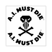 A.I. Must Die™ ロゴ（太字フォント）スタンプ ラバースタンプ (インプリント)