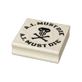 A.I. Must Die™ ロゴ(軍用フォント)スタンプ ラバースタンプ (スタンプ)