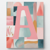 A in Pink AI art フォトプラーク (正面)