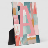 A in Pink AI art フォトプラーク (側面)