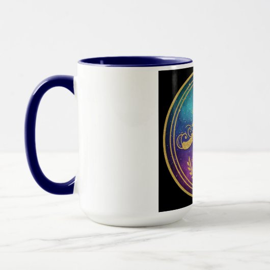 'A' Initial Monogram Mug Set - Ananya's Est. 2025  マグカップ (左)