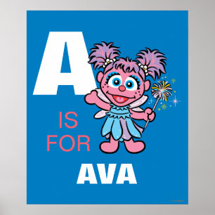 A is for Abby Cadabby   Add Your Name ポスター