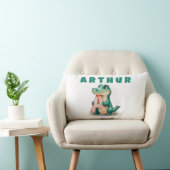 A is for Alligator – Personalized Baby Name Pillow ランバークッション (椅子)