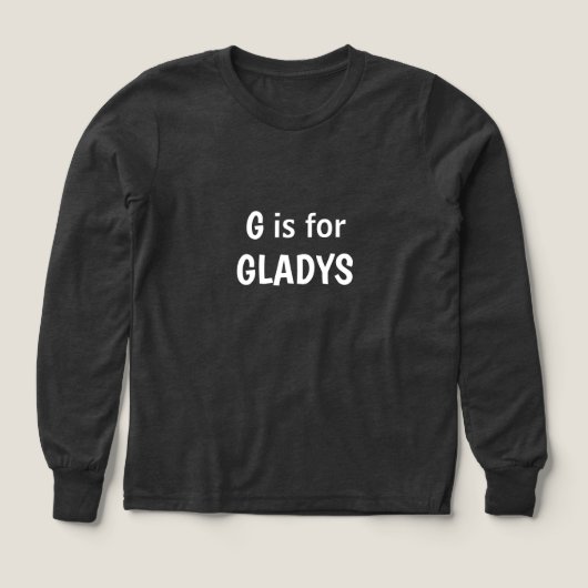 A is for alphabet, Cute Baby/Toddler name (デザイン正面)