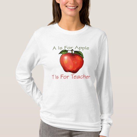 A IS FOR APPLE先生Tシャツ Tシャツ (正面)