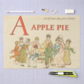 A Is For Apple Pieヴィンテージ復元ベーキングギフト 薄葉紙 (クラフト)