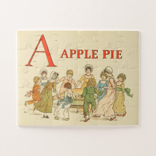 A Is For Apple Pieヴィンテージ復元子 ジグソーパズル (横)