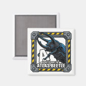 A is for Atlas Beetle – GTA Style ABC Learning マグネット (正面/裏面)