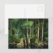 A J Cassonによるカナダの絵画「ブルーヘロン」 ポストカード (正面/裏面)