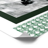 a _Japanese horse samurai art equestrian sumi ポスター (角)