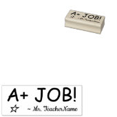"A + JOB!" +先生名ラバースタンプ ラバースタンプ (押印)