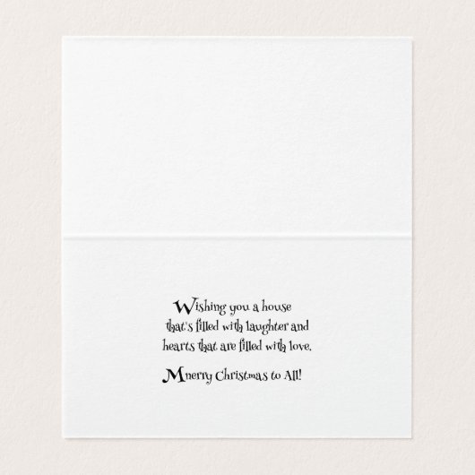 A Jolly Santa Pig - Christmas Fun Card (内部フラット)