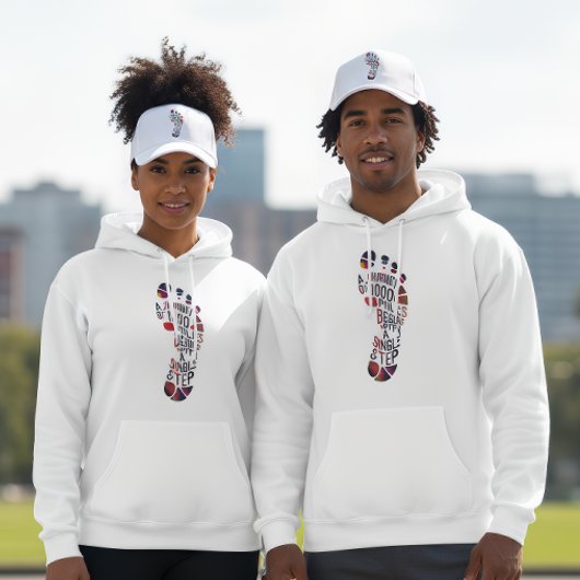 A Journey of 1000 Miles Begins with a Single Step  パーカ