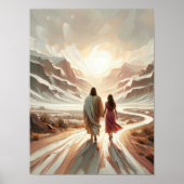 A Journey of Faith, Christian Art, Jesus Walking  ポスター (正面)